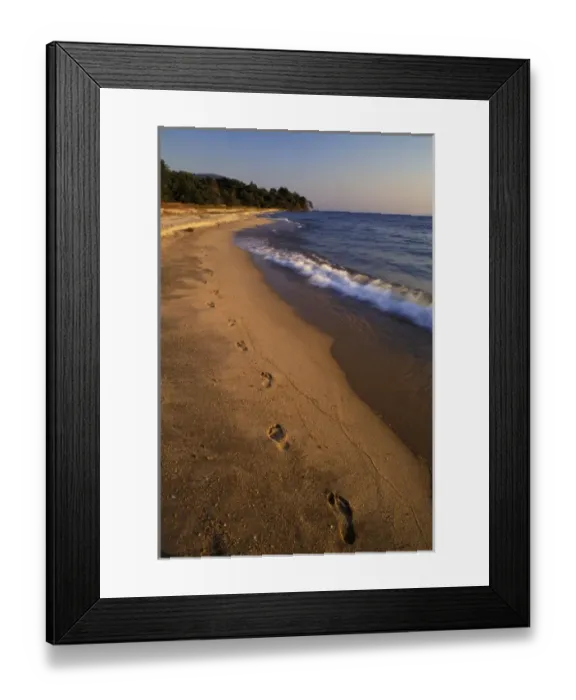 Framed Print : Africa, Tanzaniz, Lake Tanganika. Beach landscape