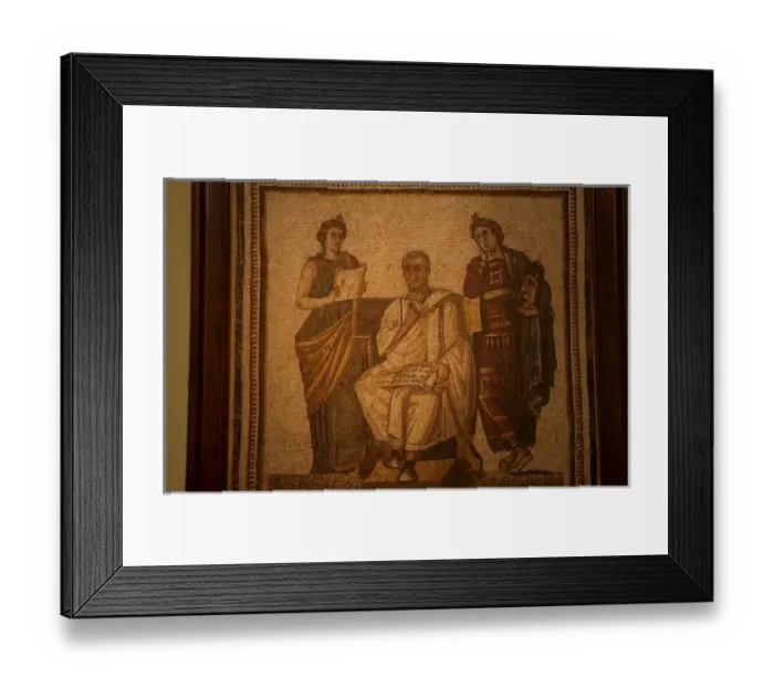 Framed Print : Roman 3rd Century painting in Bardo Museum in Tunis Tunisia Northern Africa Framed Print : Roman 3rd Century painting in Bardo Museum in Tunis Tunisia Northern Africa