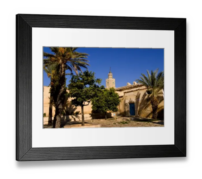 Framed Print : The Grand Mosque in Testour in Tunisia Africa