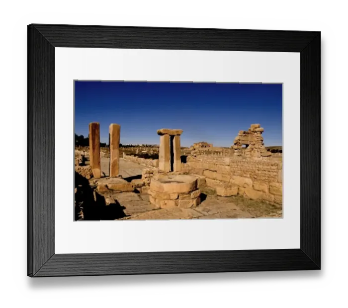 Framed Print : Roman ruins of Sufetula in town of Sbeitla in Tunisia in Northern Africa Framed Print : Roman ruins of Sufetula in town of Sbeitla in Tunisia in Northern Africa