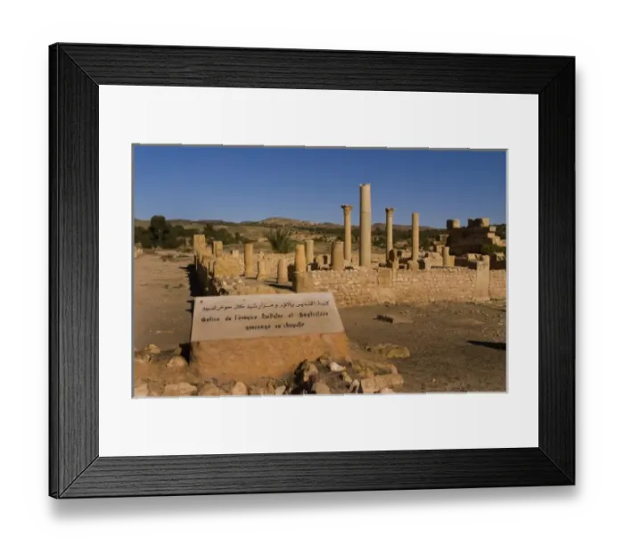 Framed Print : Roman ruins of Sufetula in town of Sbeitla in Tunisia in Northern Africa Framed Print : Roman ruins of Sufetula in town of Sbeitla in Tunisia in Northern Africa