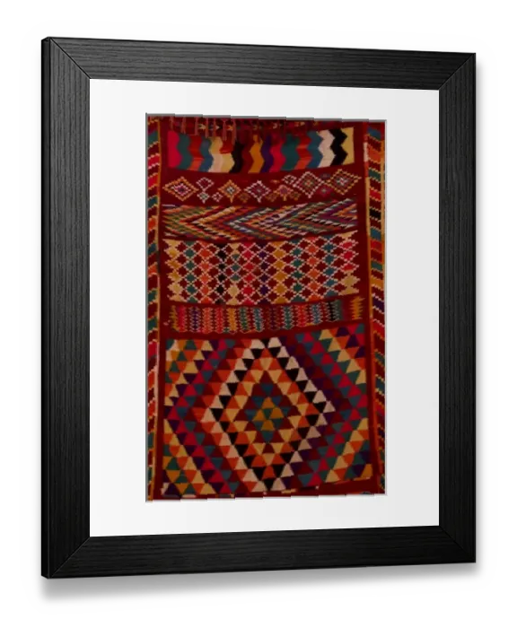 Framed Print : Colorful local made rug blanket in Tozeur Tunisia in Africa Framed Print : Colorful local made rug blanket in Tozeur Tunisia in Africa