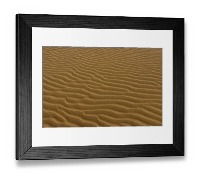 Framed Print : Ripples in sand in Sahara Desert with sand everywhere near Tozeur in Tunisia Africa Framed Print : Ripples in sand in Sahara Desert with sand everywhere near Tozeur in Tunisia Africa