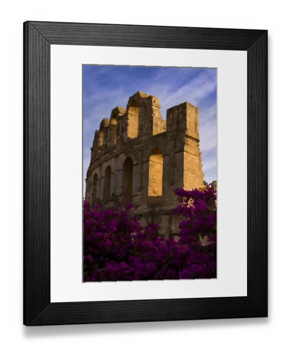 Framed Print : Famous El Jem Roman Amphitheater, third largest in world in El Jem Tunisia Africa Framed Print : Famous El Jem Roman Amphitheater, third largest in world in El Jem Tunisia Africa