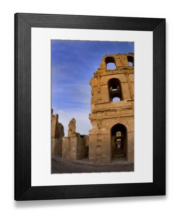 Framed Print : Famous El Jem Roman Amphitheater, third largest in world in El Jem Tunisia Africa Framed Print : Famous El Jem Roman Amphitheater, third largest in world in El Jem Tunisia Africa