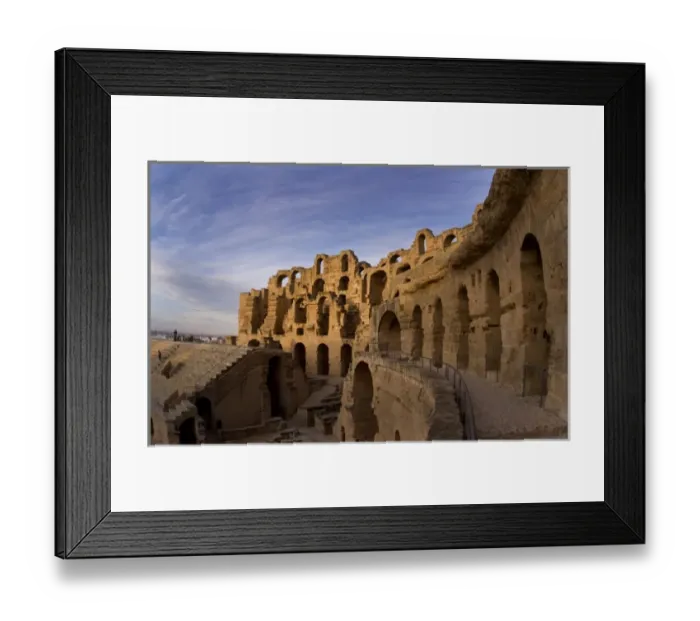 Framed Print : Famous El Jem Roman Amphitheater, third largest in world in El Jem Tunisia Africa Framed Print : Famous El Jem Roman Amphitheater, third largest in world in El Jem Tunisia Africa