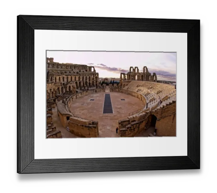 Framed Print : Inside famous El Jem Roman Amphitheater, third largest in world in El Jem Tunisia Framed Print : Inside famous El Jem Roman Amphitheater, third largest in world in El Jem Tunisia