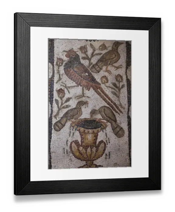 Framed Print : Tunisia, Tunis, Bardo Museum, Roman-era mosaics