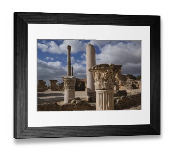 Framed Print : Tunisia, Tunis, Carthage, Roman-era Antonine Baths ruins, 2nd century AD Framed Print : Tunisia, Tunis, Carthage, Roman-era Antonine Baths ruins, 2nd century AD
