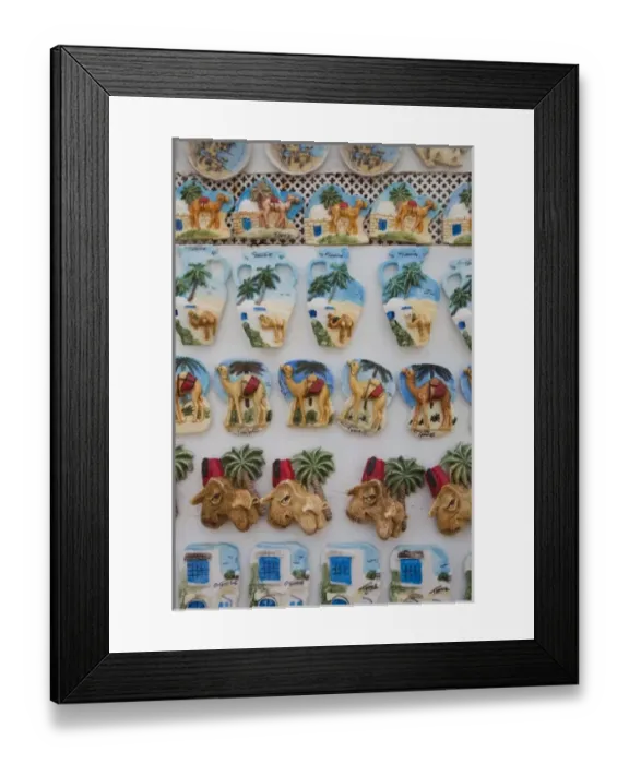 Framed Print : Tunisia, Tunis, Carthage, Tunisian souvenir fridge magnets Framed Print : Tunisia, Tunis, Carthage, Tunisian souvenir fridge magnets