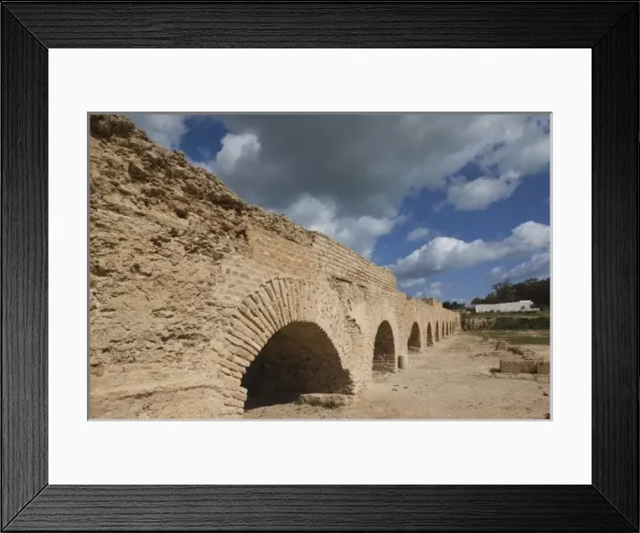 Framed Print : Tunisia, Tunis, Carthage, Roman-era, La Marsa Cisterns