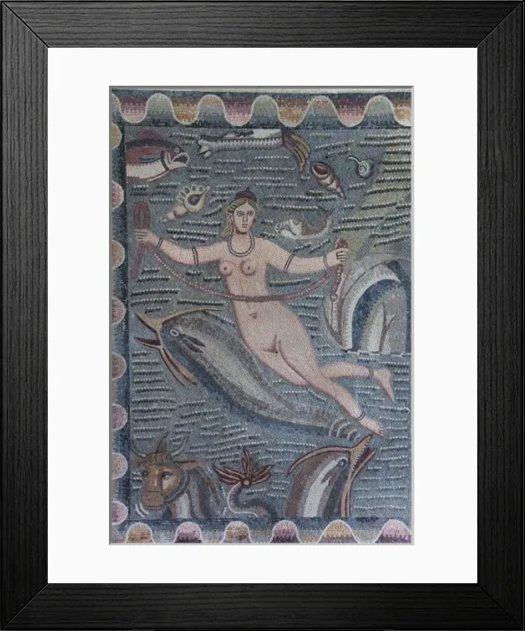 Framed Print : Tunisia, Sidi Bou Said, souvenir mosaic Framed Print : Tunisia, Sidi Bou Said, souvenir mosaic