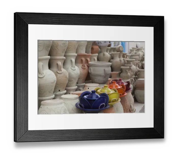 Framed Print : Tunisia, Cap Bon, Nabeul, biggest Tunisian ceramics center, pottery shop Framed Print : Tunisia, Cap Bon, Nabeul, biggest Tunisian ceramics center, pottery shop