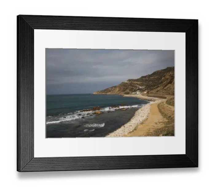 Framed Print : Tunisia, Cap Bon, Korbous, coastline Framed Print : Tunisia, Cap Bon, Korbous, coastline