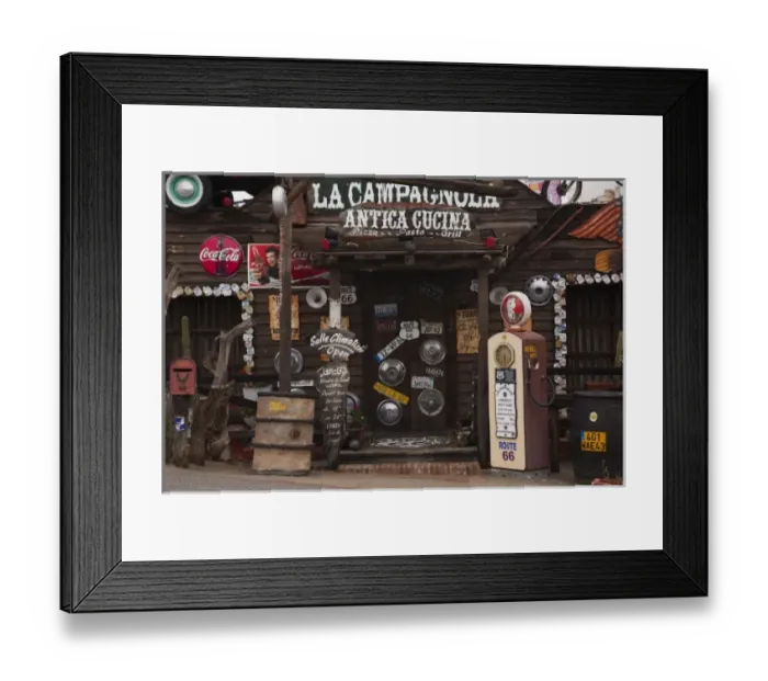 Framed Print : Tunisia, Tunisian Central Coast, Akouda, Route 66 theme restaurant Framed Print : Tunisia, Tunisian Central Coast, Akouda, Route 66 theme restaurant