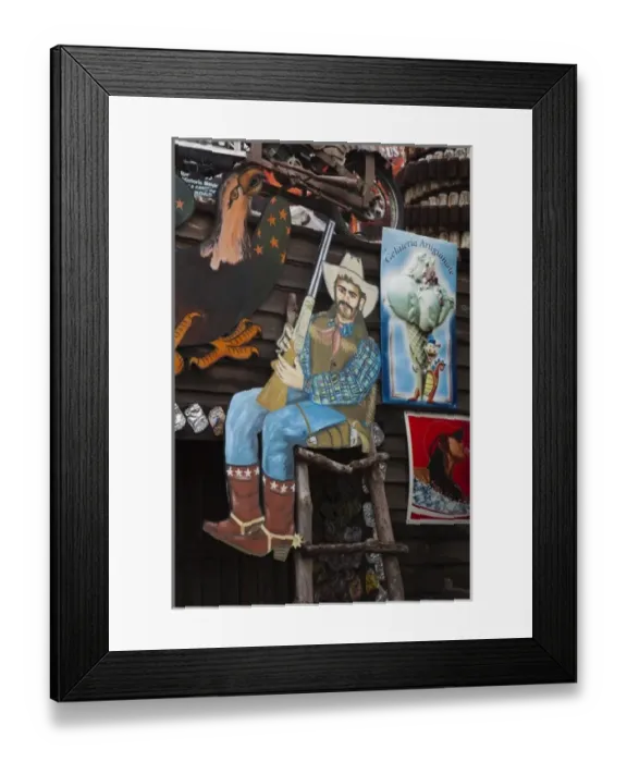 Framed Print : Tunisia, Tunisian Central Coast, Akouda, Route 66 theme restaurant
