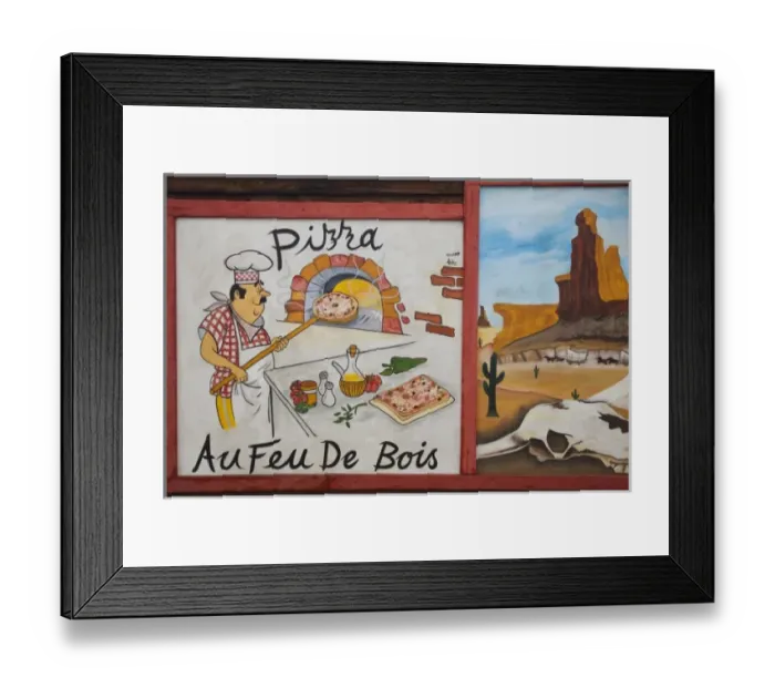 Framed Print : Tunisia, Tunisian Central Coast, Akouda, Route 66 theme restaurant, wood fired pizza sign Framed Print : Tunisia, Tunisian Central Coast, Akouda, Route 66 theme restaurant, wood fired pizza sign
