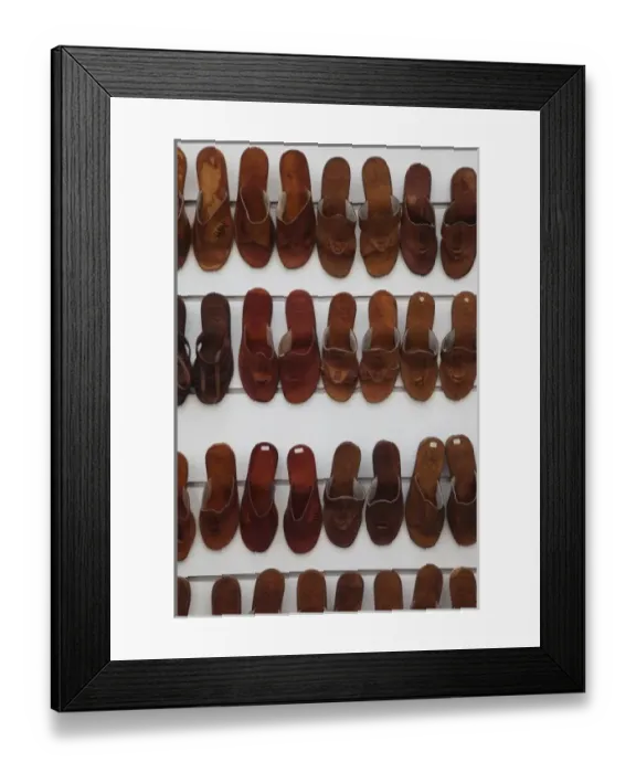 Framed Print : Tunisia, Tunisian Central Coast, Port El Kantaoui, Tunisian souvenir slippers Framed Print : Tunisia, Tunisian Central Coast, Port El Kantaoui, Tunisian souvenir slippers