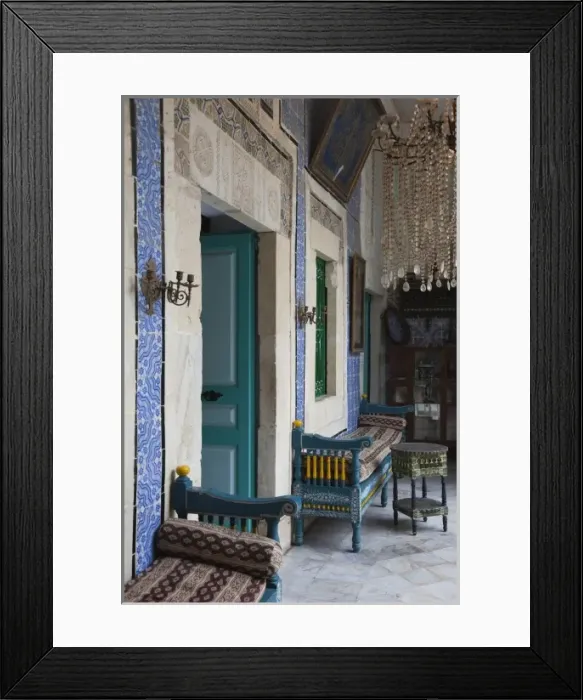 Framed Print : Tunisia, Tunisian Central Coast, Sousse, Museum Dar Essid interior, 19th century Framed Print : Tunisia, Tunisian Central Coast, Sousse, Museum Dar Essid interior, 19th century
