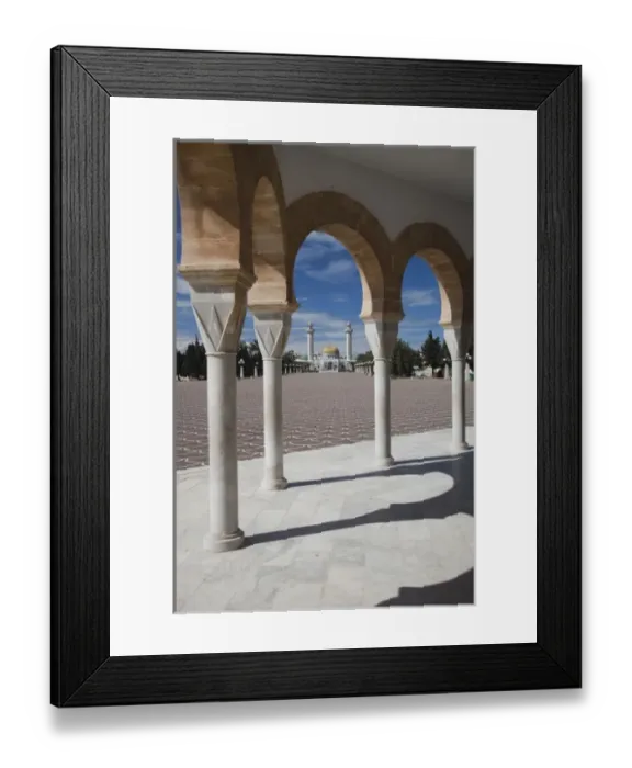 Framed Print : Tunisia, Tunisian Central Coast, Monastir, Mausoleum of HAbib Bourguiba, founder Framed Print : Tunisia, Tunisian Central Coast, Monastir, Mausoleum of HAbib Bourguiba, founder