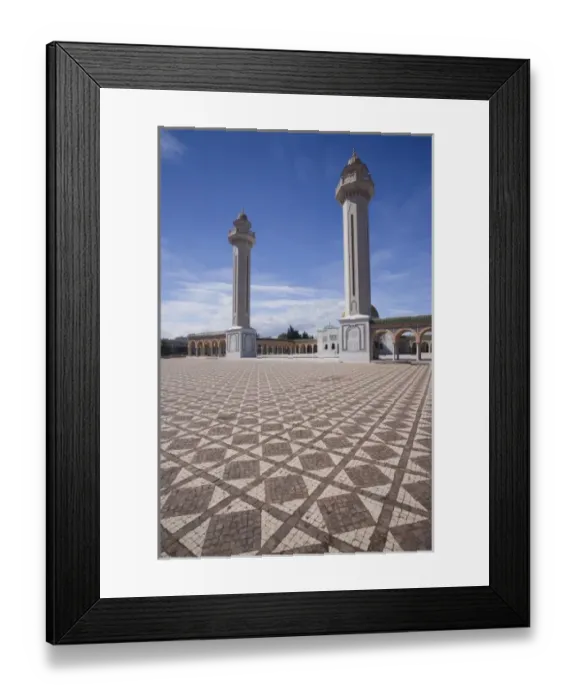 Framed Print : Tunisia, Tunisian Central Coast, Monastir, Mausoleum of HAbib Bourguiba, founder Framed Print : Tunisia, Tunisian Central Coast, Monastir, Mausoleum of HAbib Bourguiba, founder