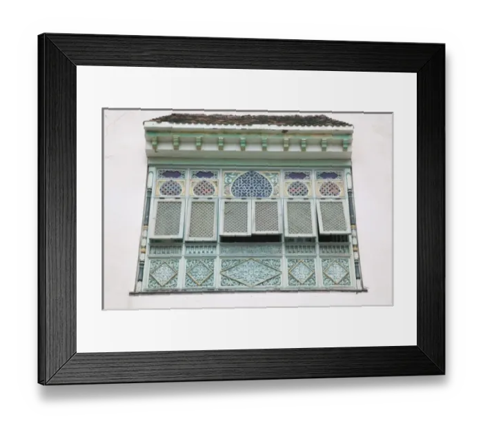 Framed Print : Tunisia, Tunisian Central Coast, Mahdia, window detail Framed Print : Tunisia, Tunisian Central Coast, Mahdia, window detail