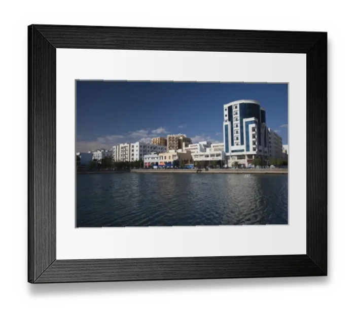 Framed Print : Tunisia, Tunisian Central Coast, Sfax, port buildings, Rue de Haffouz Framed Print : Tunisia, Tunisian Central Coast, Sfax, port buildings, Rue de Haffouz