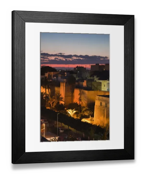 Framed Print : Tunisia, Tunisian Central Coast, Sfax, elevated view of the Medina along Avenue Ali Belhouane Framed Print : Tunisia, Tunisian Central Coast, Sfax, elevated view of the Medina along Avenue Ali Belhouane
