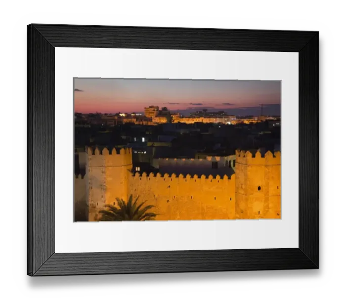 Framed Print : Tunisia, Tunisian Central Coast, Sfax, elevated view of the Medina along Avenue Ali Belhouane Framed Print : Tunisia, Tunisian Central Coast, Sfax, elevated view of the Medina along Avenue Ali Belhouane