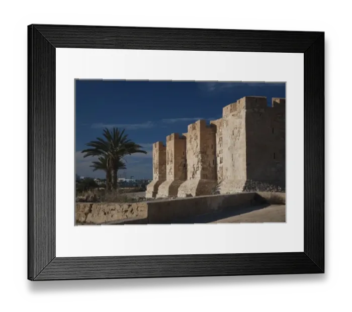 Framed Print : Tunisia, Jerba Island, Houmt Souq, Borj Ghazi Mustapha, fort, built by the Aragonese