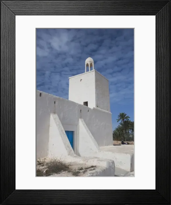 Framed Print : Tunisia, Jerba Island, Houmt Toujem, small fortified mosque Framed Print : Tunisia, Jerba Island, Houmt Toujem, small fortified mosque