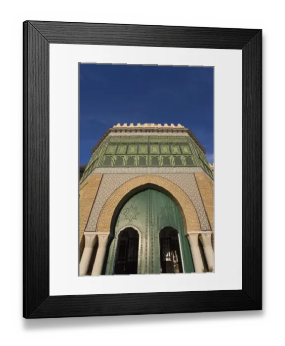 Framed Print : Tunisia, The Jerid Area, Tozeur, Dar Charait Museum, exterior
