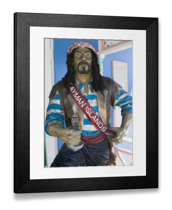 Framed Print : Caribbean, Cayman Islands, Grand Cayman, Georgetown. Statue greets visitors to the Cayman Islands Framed Print : Caribbean, Cayman Islands, Grand Cayman, Georgetown. Statue greets visitors to the Cayman Islands