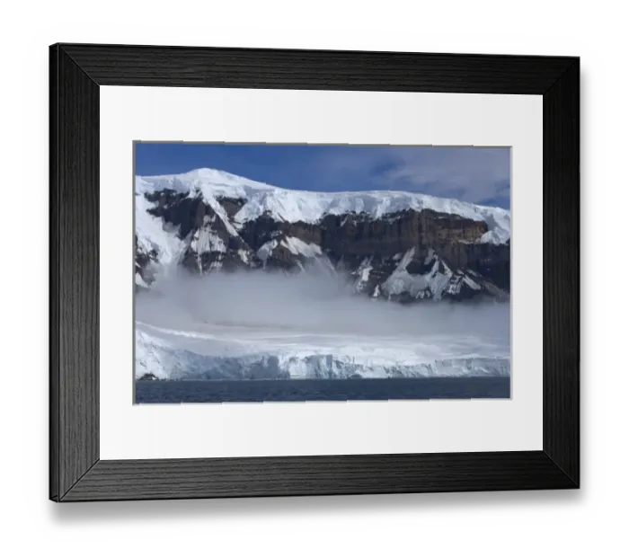 Framed Print : frozen glacial mountain landscape along the western Antarctic peninsula, Antarctica Framed Print : frozen glacial mountain landscape along the western Antarctic peninsula, Antarctica