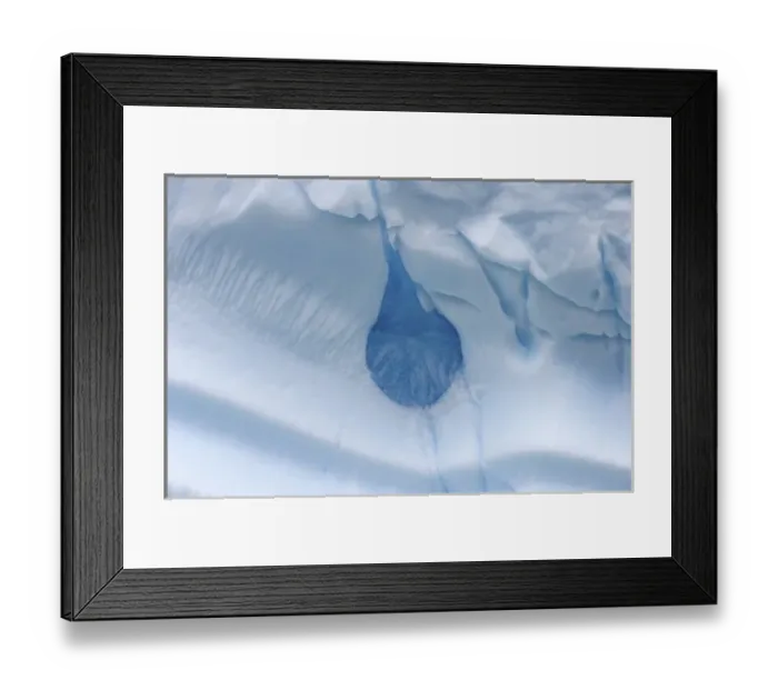 Framed Print : various textures on an iceberg floating off the western Antarctic peninsula, Antarctica