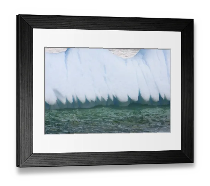 Framed Print : close up of the edge of an iceberg floating off the western Antarctic peninsula, Antarctica Framed Print : close up of the edge of an iceberg floating off the western Antarctic peninsula, Antarctica