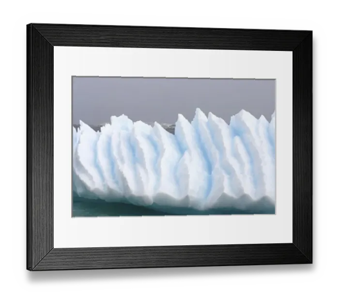 Framed Print : various textures on an iceberg floating off the western Antarctic peninsula, Antarctica