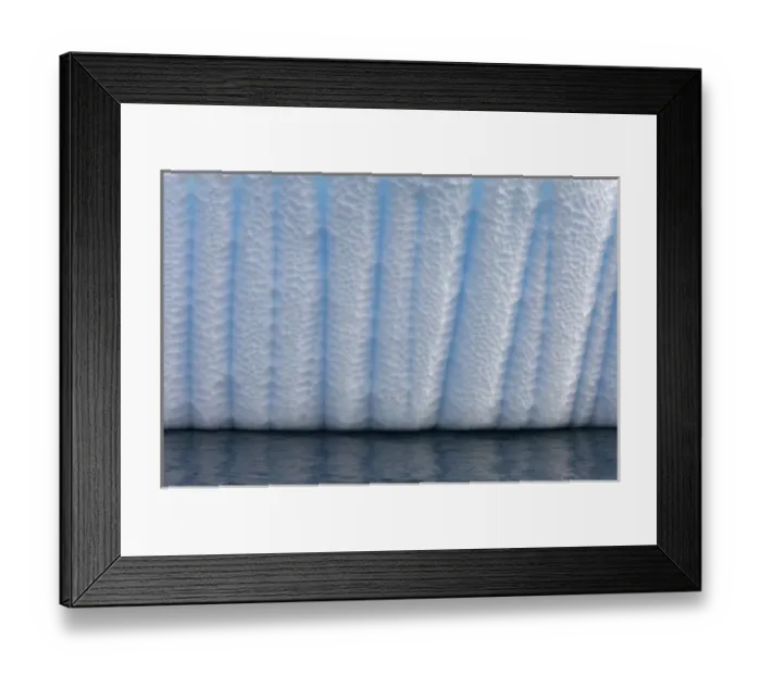 Framed Print : various textures on an iceberg floating off the western Antarctic peninsula, Antarctica
