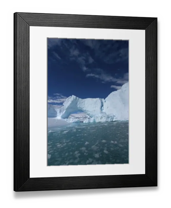 Framed Print : glacier arch along the western Antarctic peninsula, Antarctica, Southern Ocean