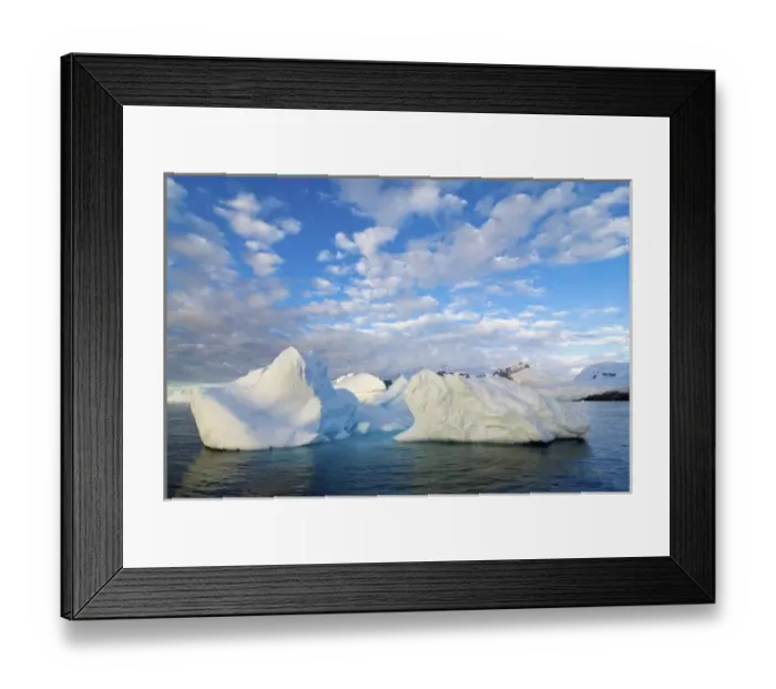 Framed Print : iceberg floating off the western Antarctic peninsula, Antarctica, Southern Ocean