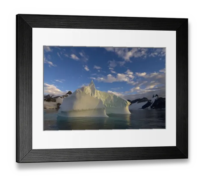 Framed Print : iceberg floating off the western Antarctic peninsula, Antarctica, Southern Ocean