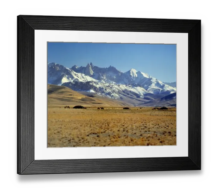 Framed Print : Afghanistan, Bamian Valley. A Kuchi nomad camp in Bamian Valley, a World Heritage Site