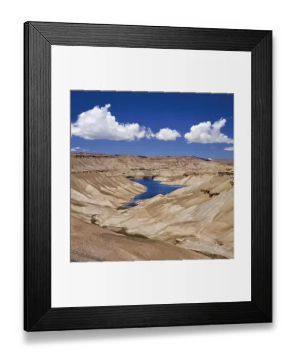 Framed Print : Afghanistan, Band-i-Amir Lakes. A series of clear blue lakes exist in the arid climate Framed Print : Afghanistan, Band-i-Amir Lakes. A series of clear blue lakes exist in the arid climate