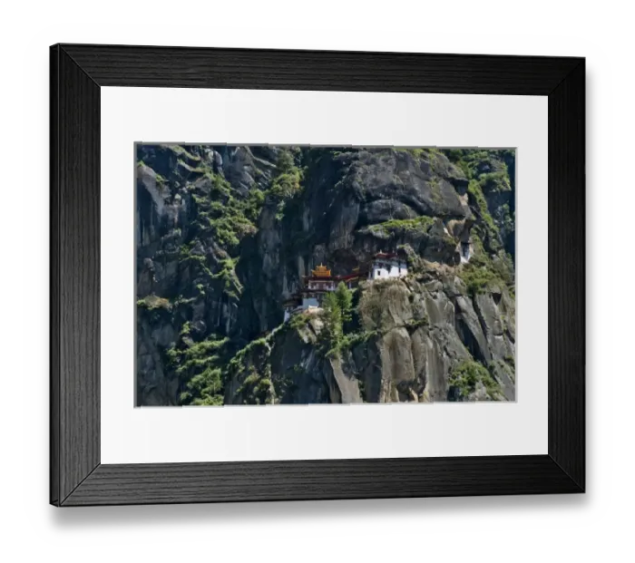 Framed Print : Taktsang (Tigers Nest) Monastery on the cliff, Paro, Bhutan
