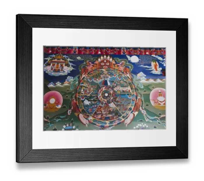 Framed Print : Buddhist mural, Trongsa Dzong, Bhutan Framed Print : Buddhist mural, Trongsa Dzong, Bhutan