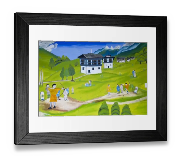 Framed Print : Asia, Bhutan Framed Print : Asia, Bhutan