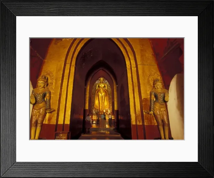 Framed Print : Burma (Myanmar), Pagan (Bagan) Ananda temple in Bagan, Myanmar. Standing Buddha Kassapa Framed Print : Burma (Myanmar), Pagan (Bagan) Ananda temple in Bagan, Myanmar. Standing Buddha Kassapa