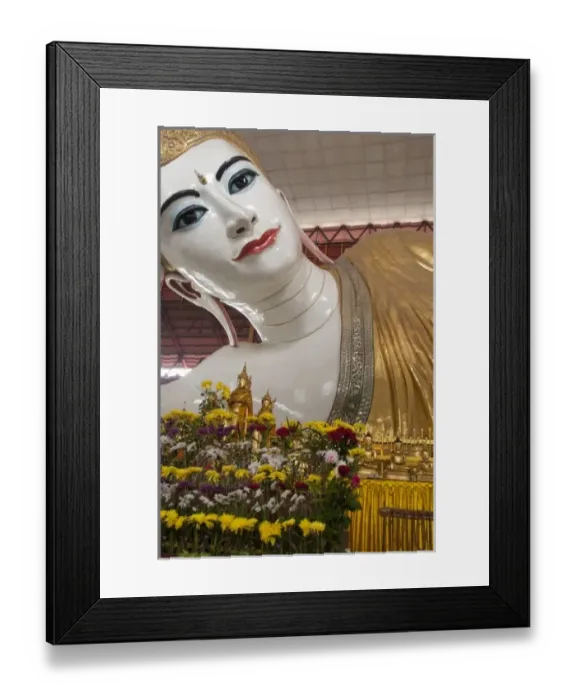 Framed Print : Myanmar (AKA Burma), Yangon (AKA Rangoon). Chaukhtatgyi Pagoda, home to huge Reclining Buddha Framed Print : Myanmar (AKA Burma), Yangon (AKA Rangoon). Chaukhtatgyi Pagoda, home to huge Reclining Buddha