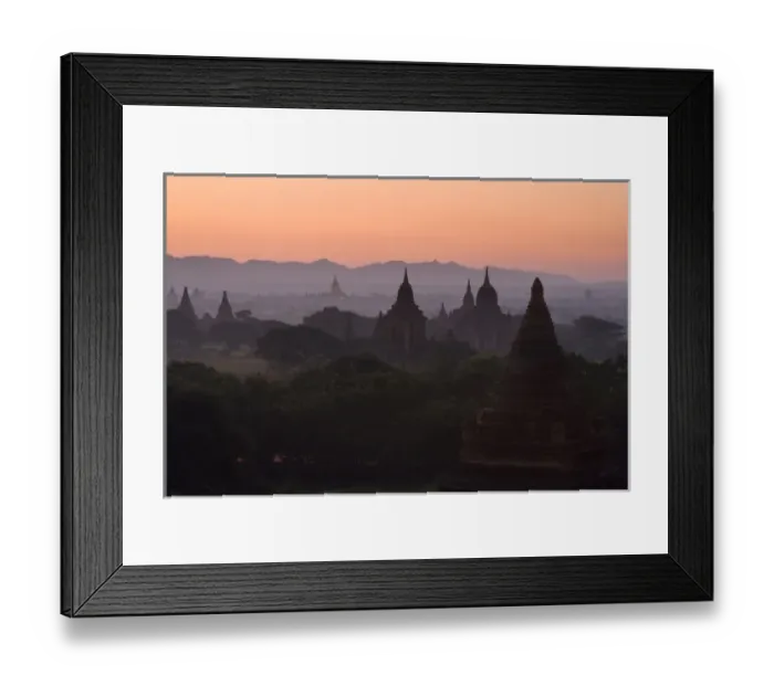 Framed Print : Asia, Myanmar, Bagan, Temples at Sunrise in Bagan area Framed Print : Asia, Myanmar, Bagan, Temples at Sunrise in Bagan area