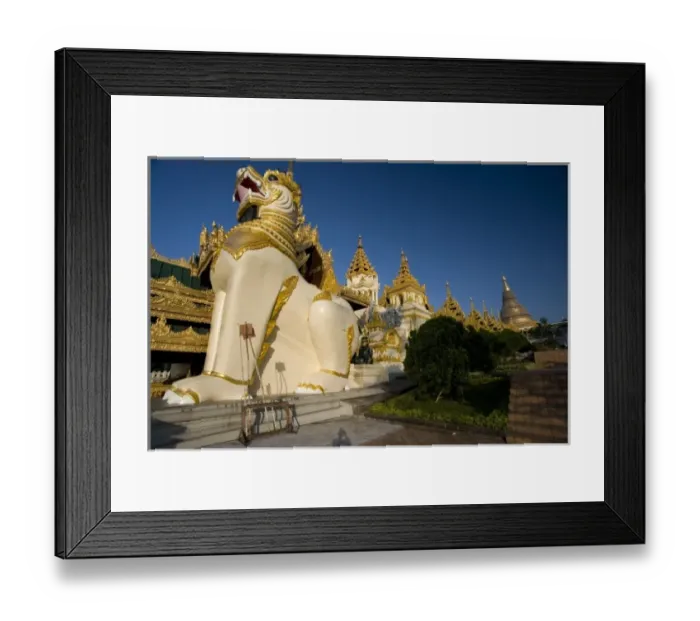Framed Print : Asia, Myanmar, Yangon. Golden stupa of Shwedagon Pagoda